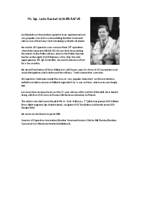 A preview of a PDF biography for Randall, Leslie